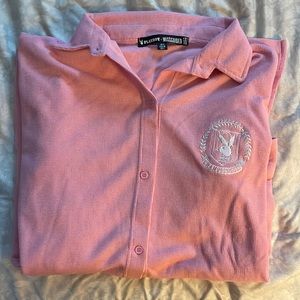 Pink playboy bunny dress/shirt